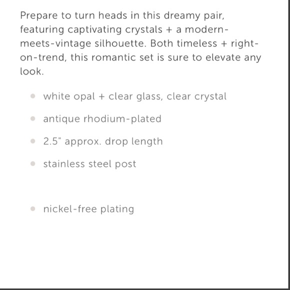 Crystal Earrings - Picture 4 of 5